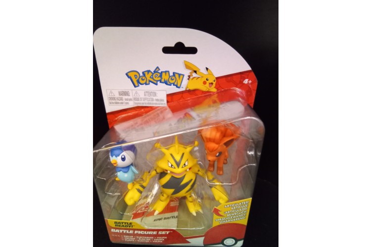 Pokémon Battle Figure Piplup Electabuzz Vulpix