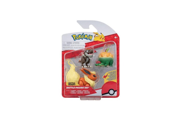Pokémon Battle Figure Set Flareon, Tyrunt and Appletun