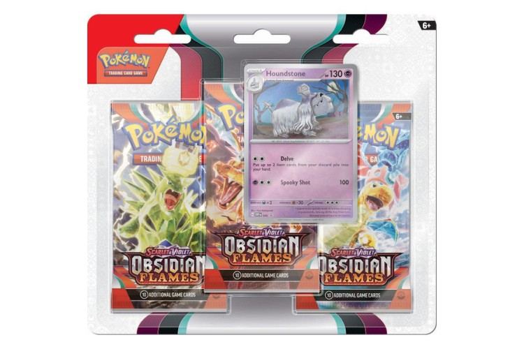 Pokémon scarlet and violet obsidian flames 3 pack display 