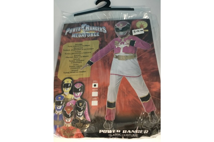 Rubies costume Mega Force Pink Children's dress up age 3-4 years