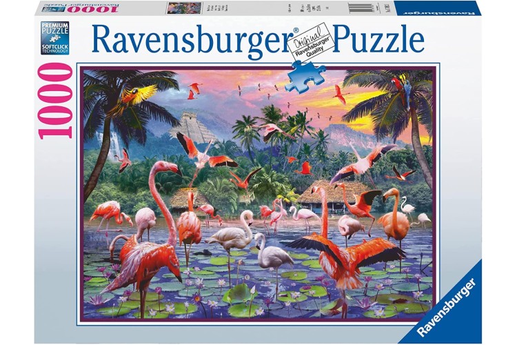 Ravensburger Pink Flamingos 1000 piece puzzle 