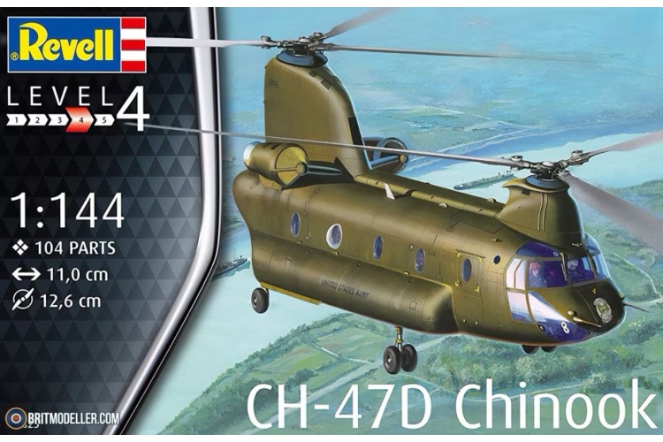 Revell ch47d Chinook helicopter 1:144