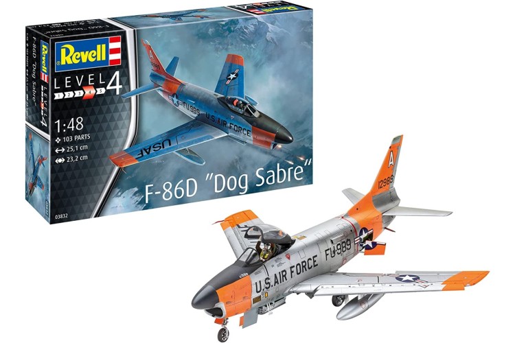 Revell F86d Dog Sabre 1:48 model kit 