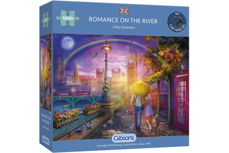 Gibsons ROMANCE ON THE RIVER 1000PC jigsaw puzzle 