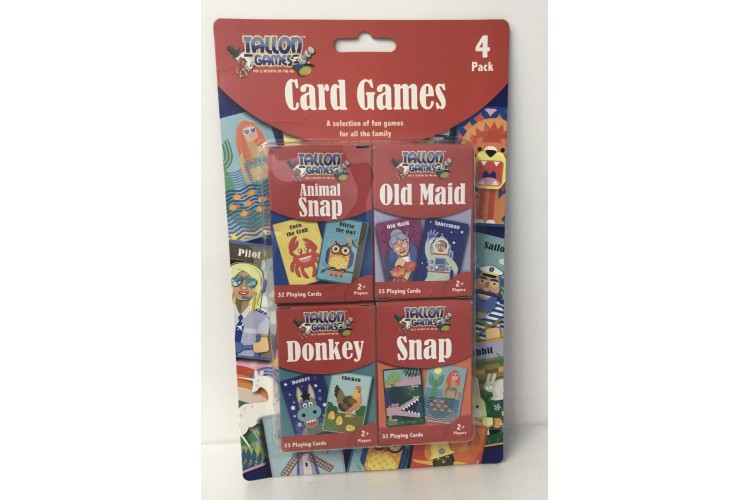 Tallon Games 4 pack play card games  2004653