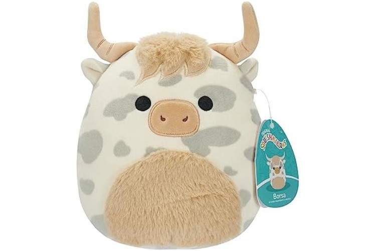 Squishmallows Borsa The Grey Spotted Cow 7.5 inch 
