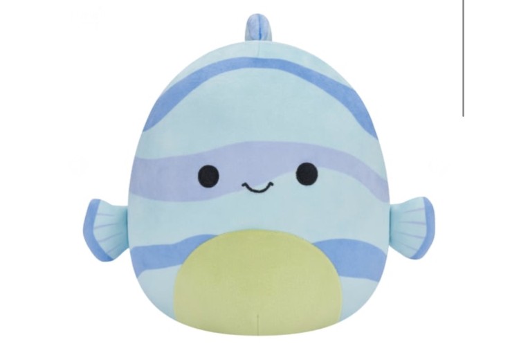 Squishmallows Leland the Blue Striped Fish Plush