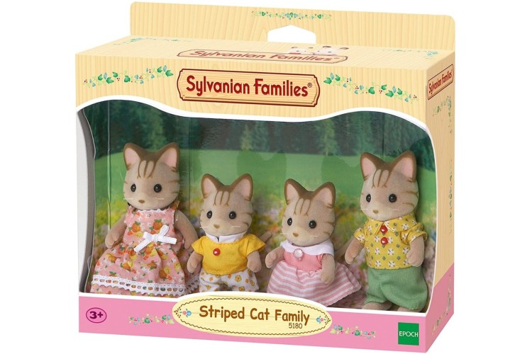 Sylvanian Families Striped Cat Family