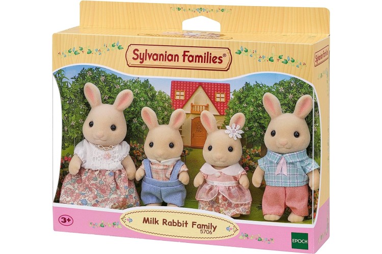 Sylvanian Families Milk Rabbit Family