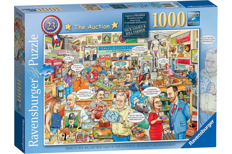 Ravensburger The Auction (No 23)  1000 piece jigsaw puzzle 