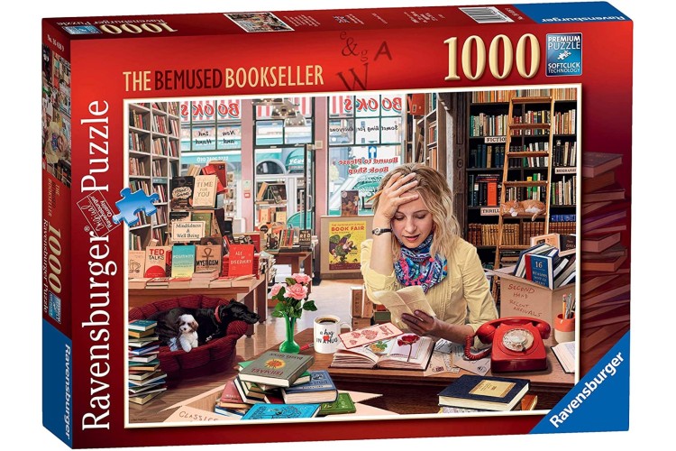 Ravensburger The Bemused Bookseller    1000pcs Jigsaw puzzle 