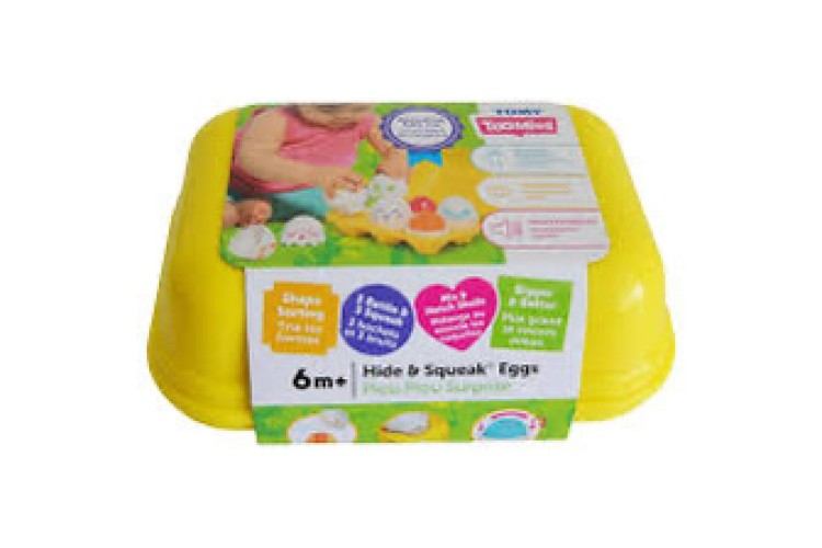 Tomy toomies hide n squeak eggs 