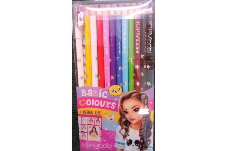 Top Model Colouring Pencils 12 pack 6694_B3