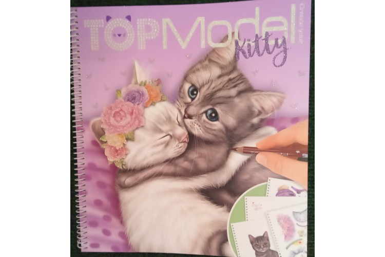 Top Model Create your Kitty Colouring book 12282_A