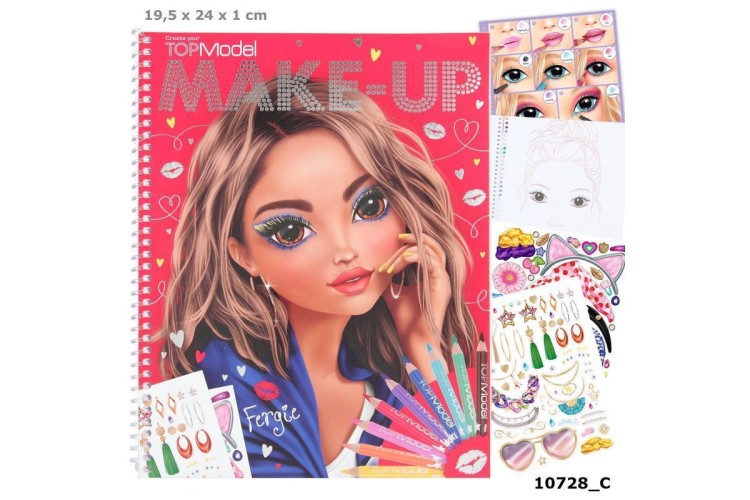 TOPModel Make-Up Colouring Book