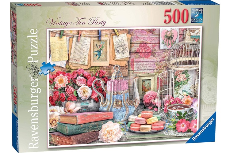 Ravensburger Vintage Tea Party 500pcs Jigsaw Puzzle 