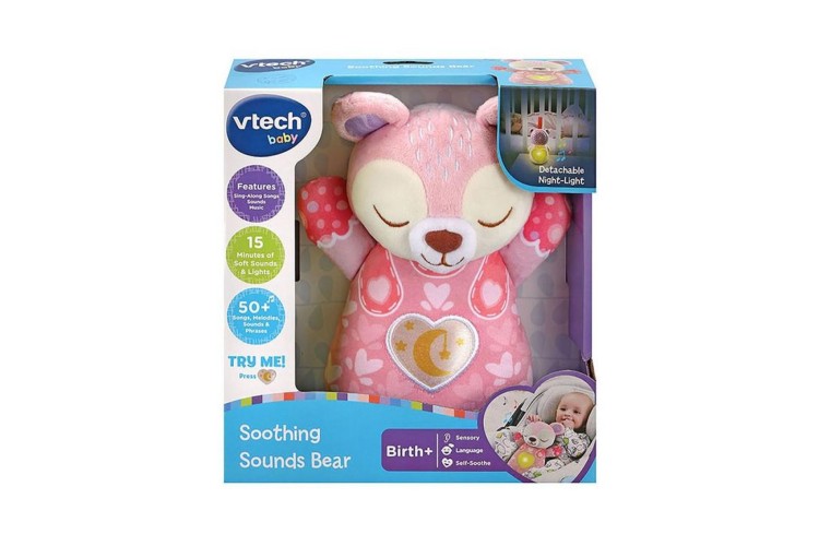Vtech Baby Soothing Sounds Bear Pink 