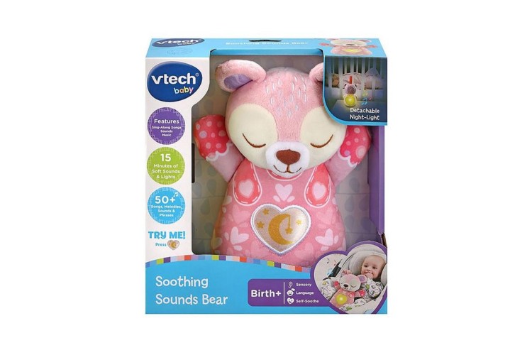 Vtech Baby Soothing Sounds Bear Pink 