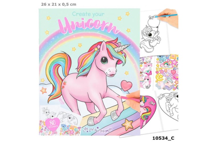 Top Model Ylvi Create your Unicorn Colouring book