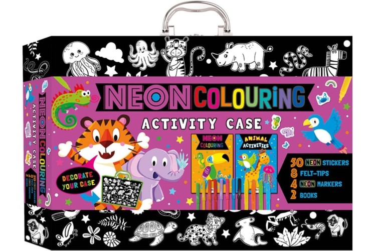 Zap neon colouring activity case 